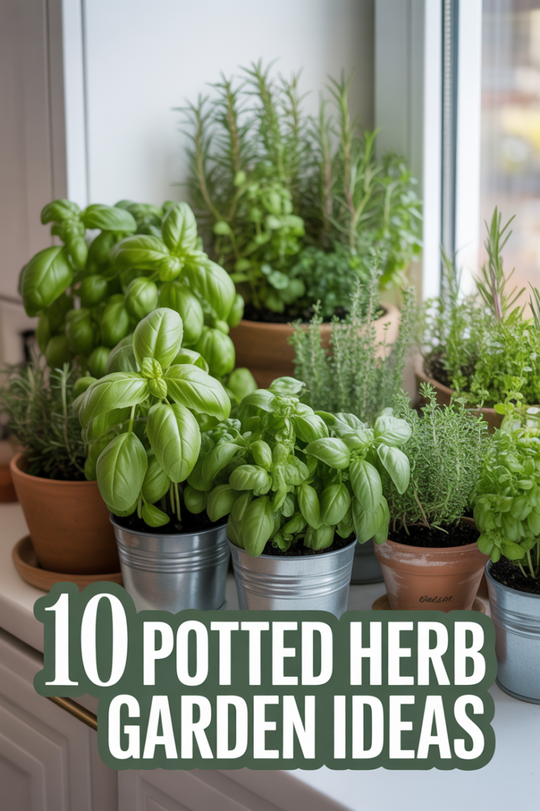 🌿 10 Potted Herb Garden Ideas