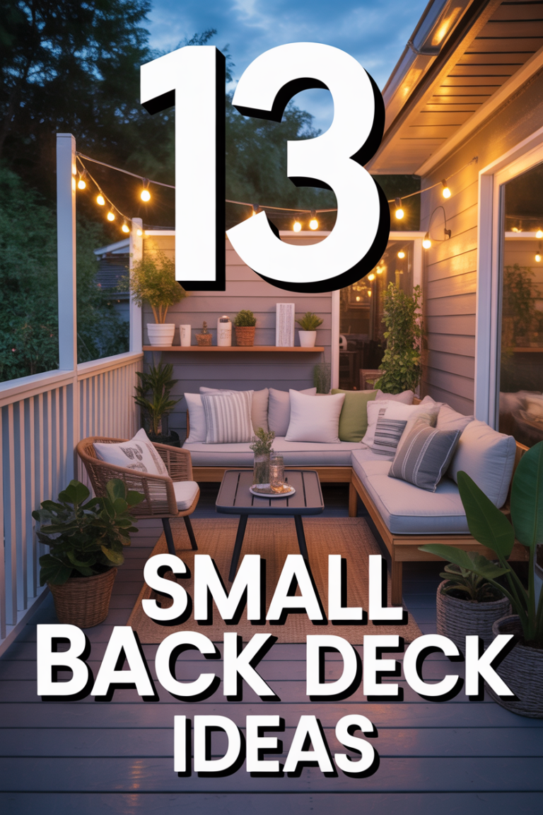 🪴 13 Small Back Deck Ideas