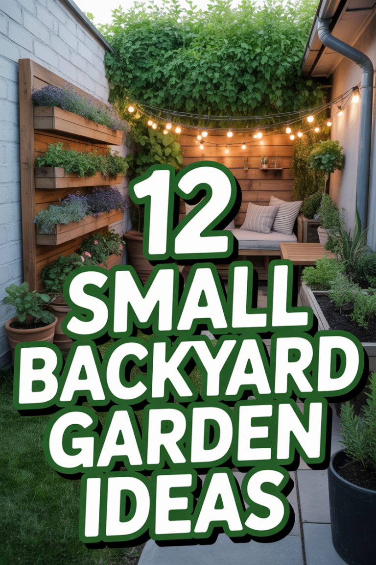 🌱 12 Small Backyard Garden Ideas