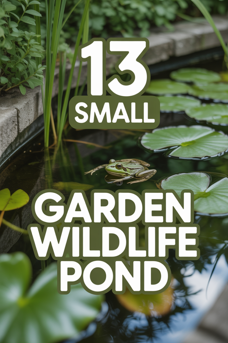 🐸 13 Small Garden Wildlife Pond