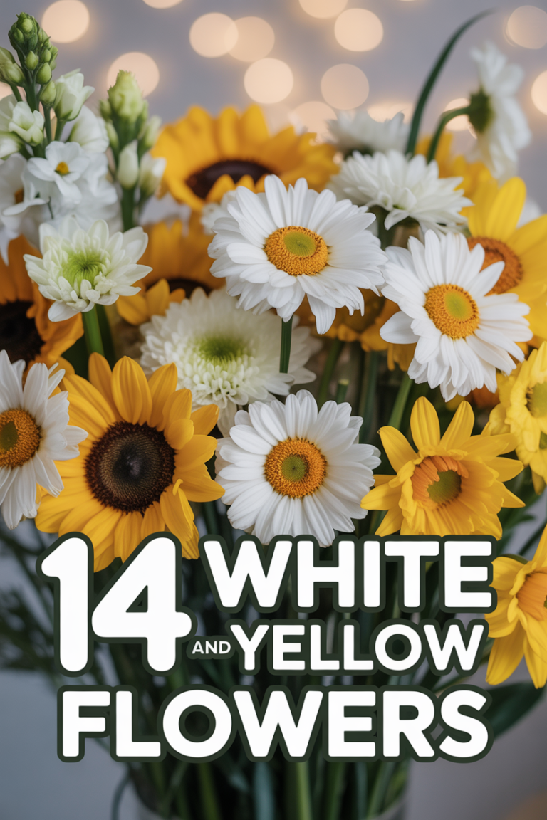 🌼 14 White And Yellow Flowers