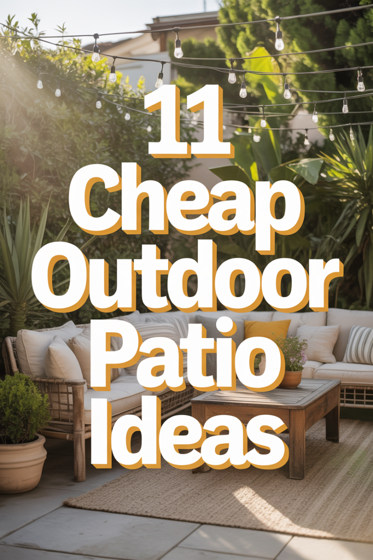 ☀️ 11 Cheap Outdoor Patio Ideas