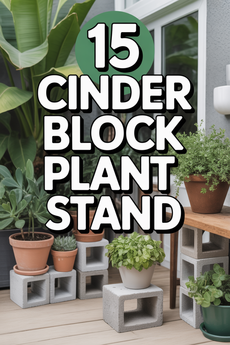 🌱 15 Cinder Block Plant Stand