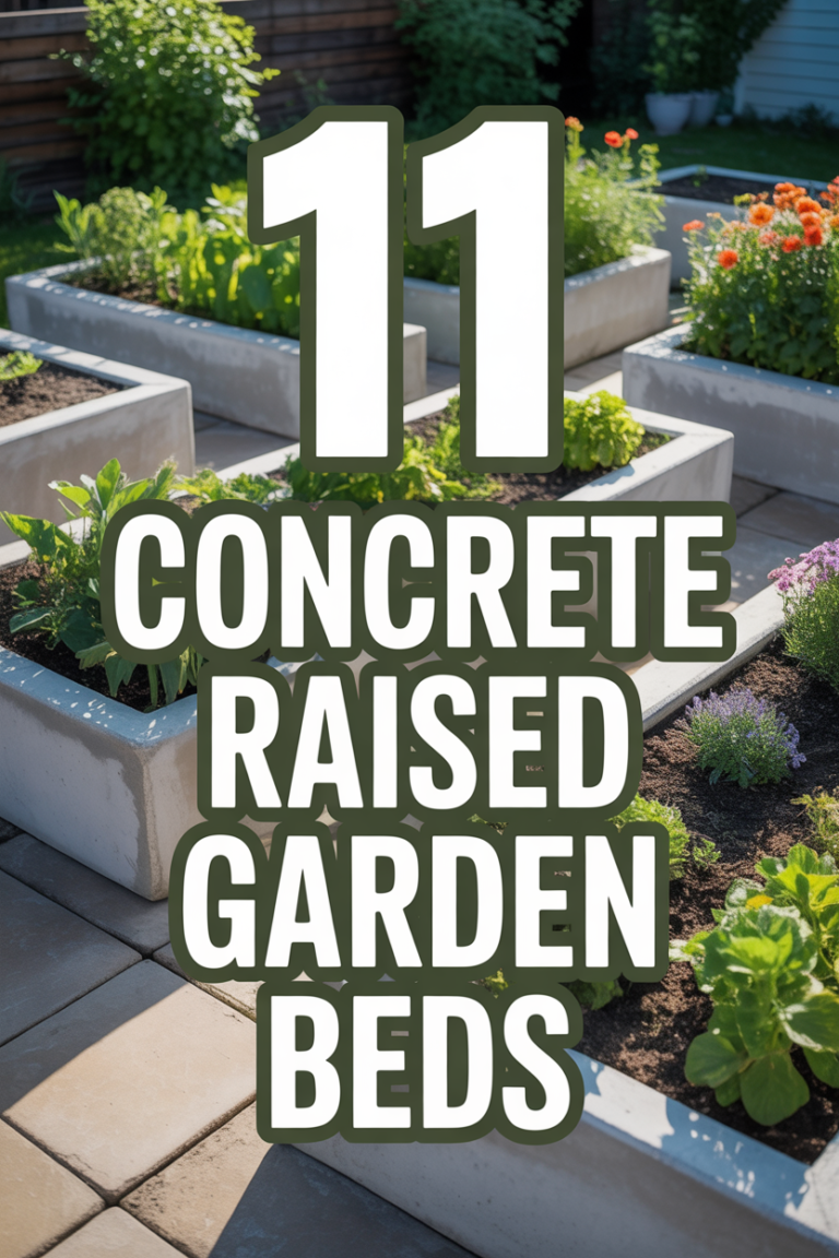 🌱 11 Concrete Raised Garden Beds