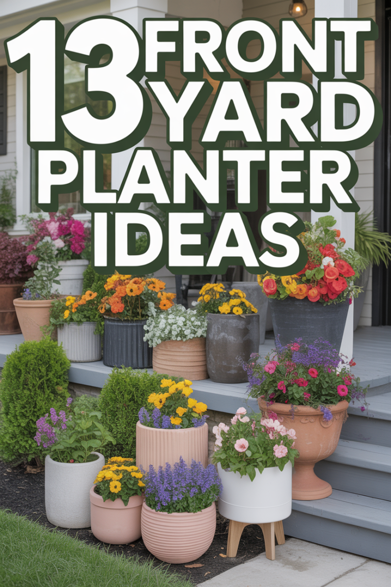 🌿 13 Front Yard Planter Ideas