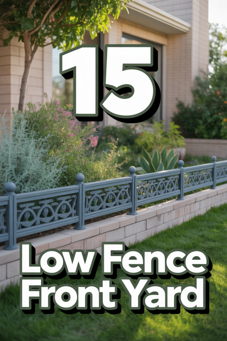 🌿 15 Low Fence Front Yard