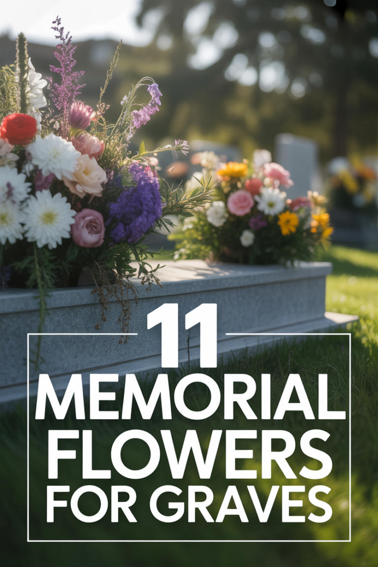 🌸 11 Memorial Flowers For Graves