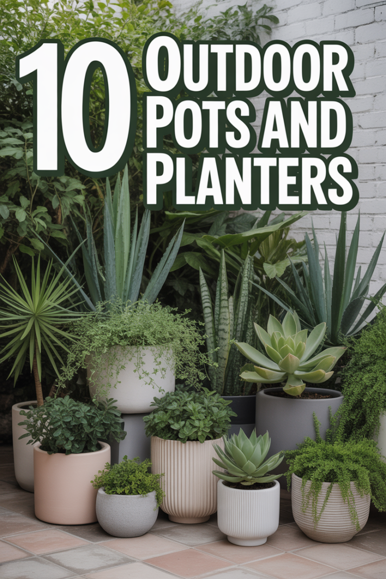 🪴 10 Outdoor Pots And Planters