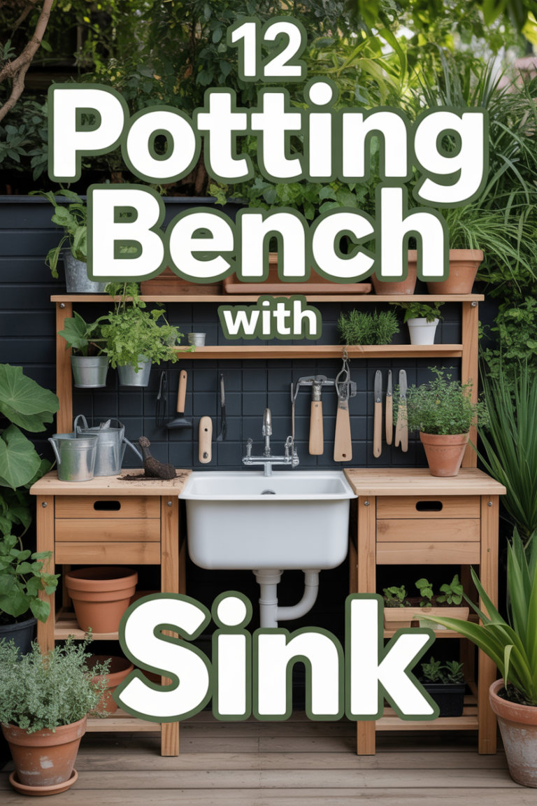 🌱 12 Potting Bench With Sink