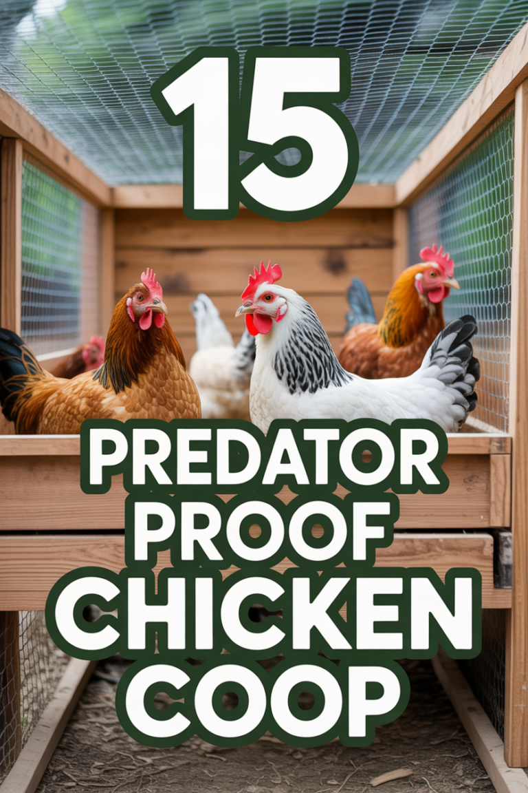 🛡️ 15 Predator Proof Chicken Coop