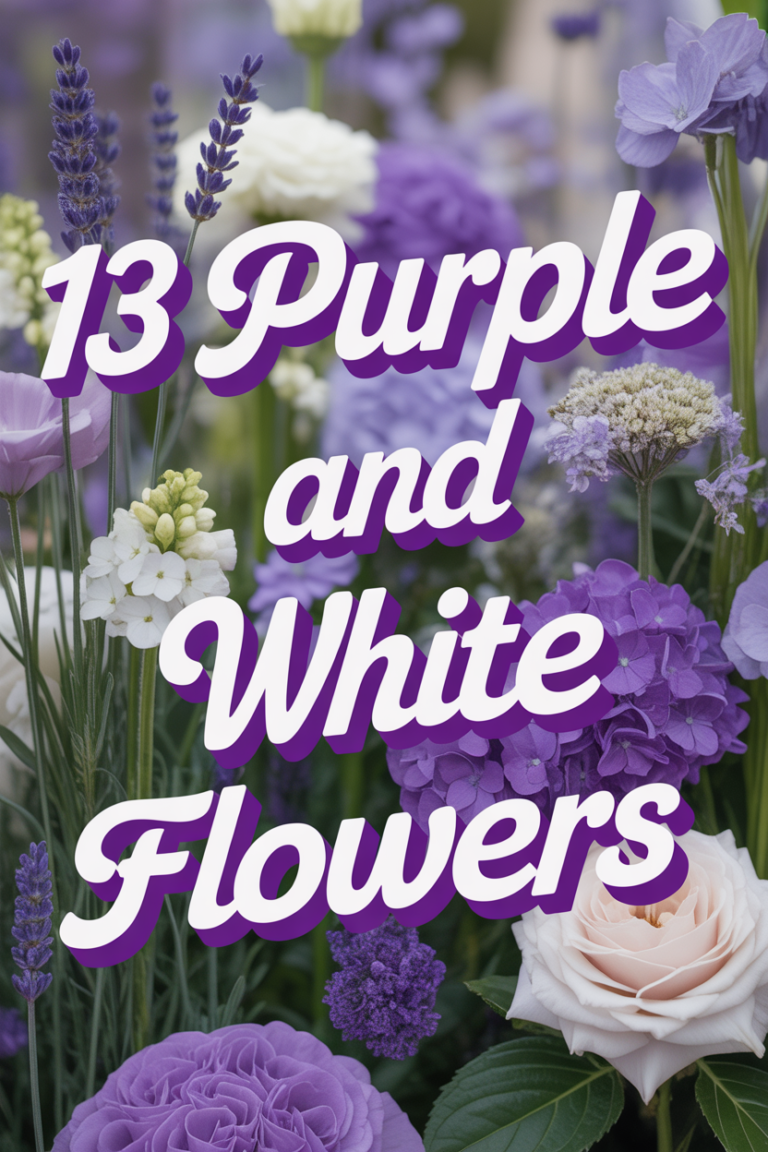 💜🤍 13 Purple And White Flowers