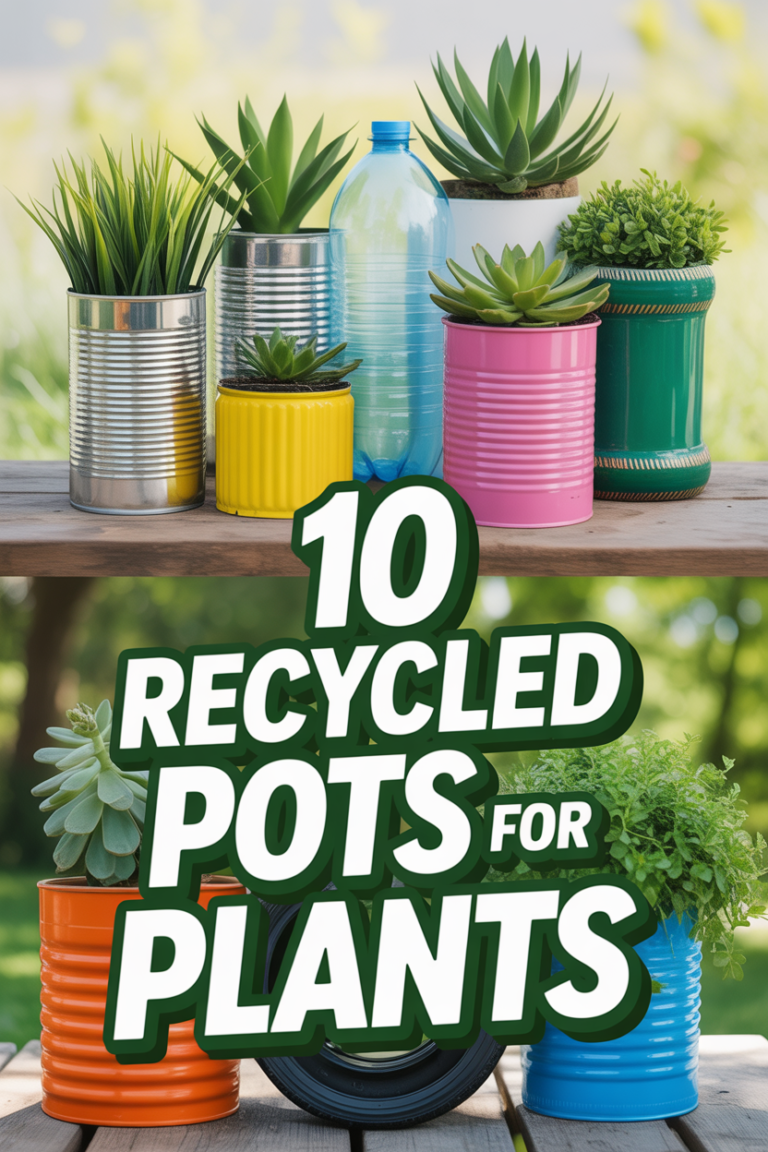 🌱 10 Recycled Pots For Plants