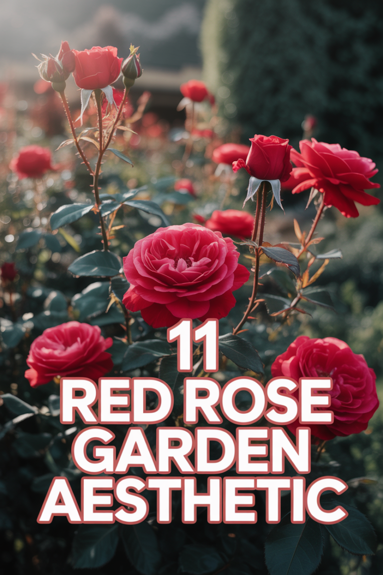 🌹 11 Red Rose Garden Aesthetic