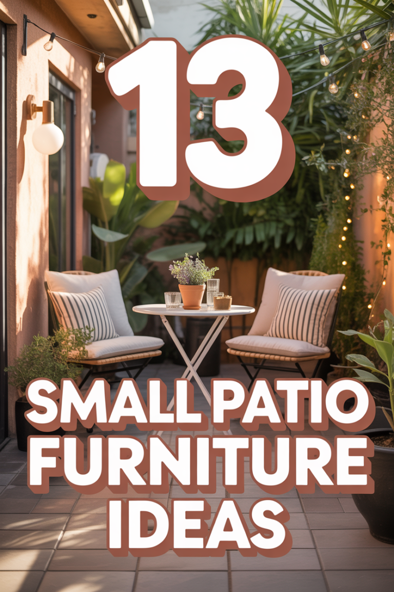 🪴 13 Small Patio Furniture Ideas