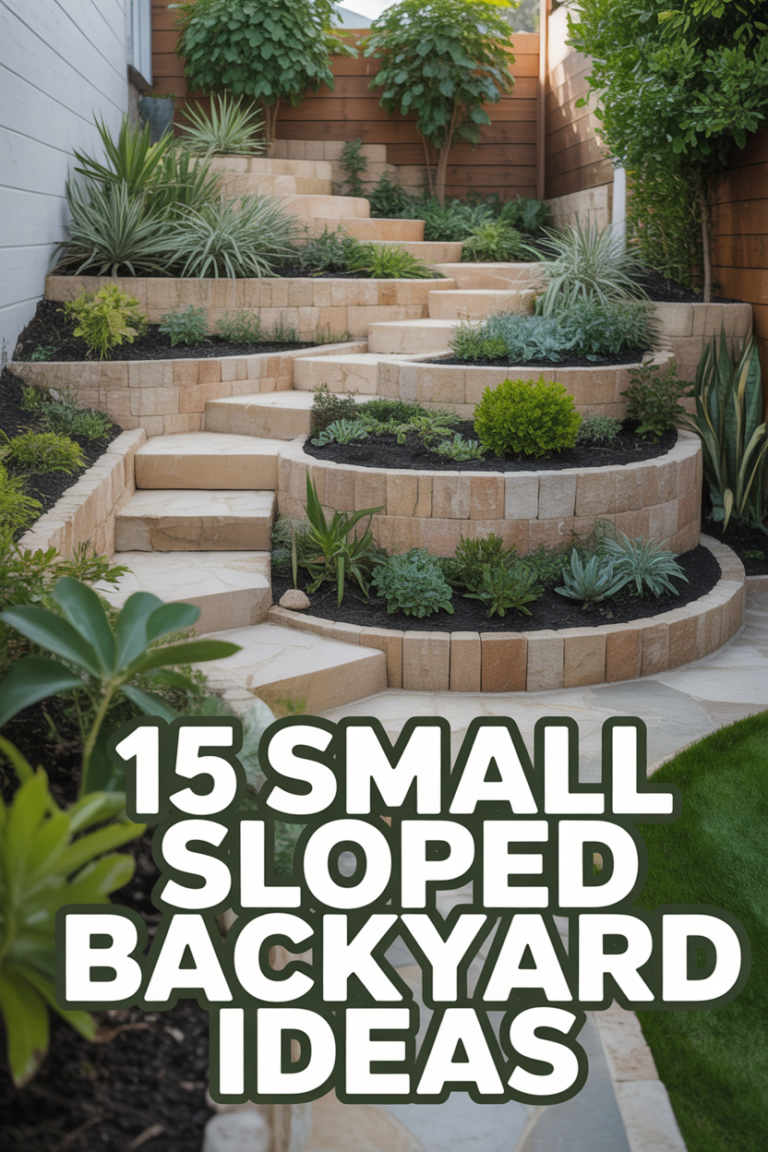🌱 15 Small Sloped Backyard Ideas