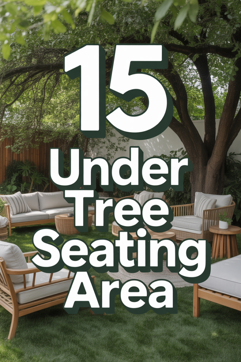 🌳 15 Under Tree Seating Area