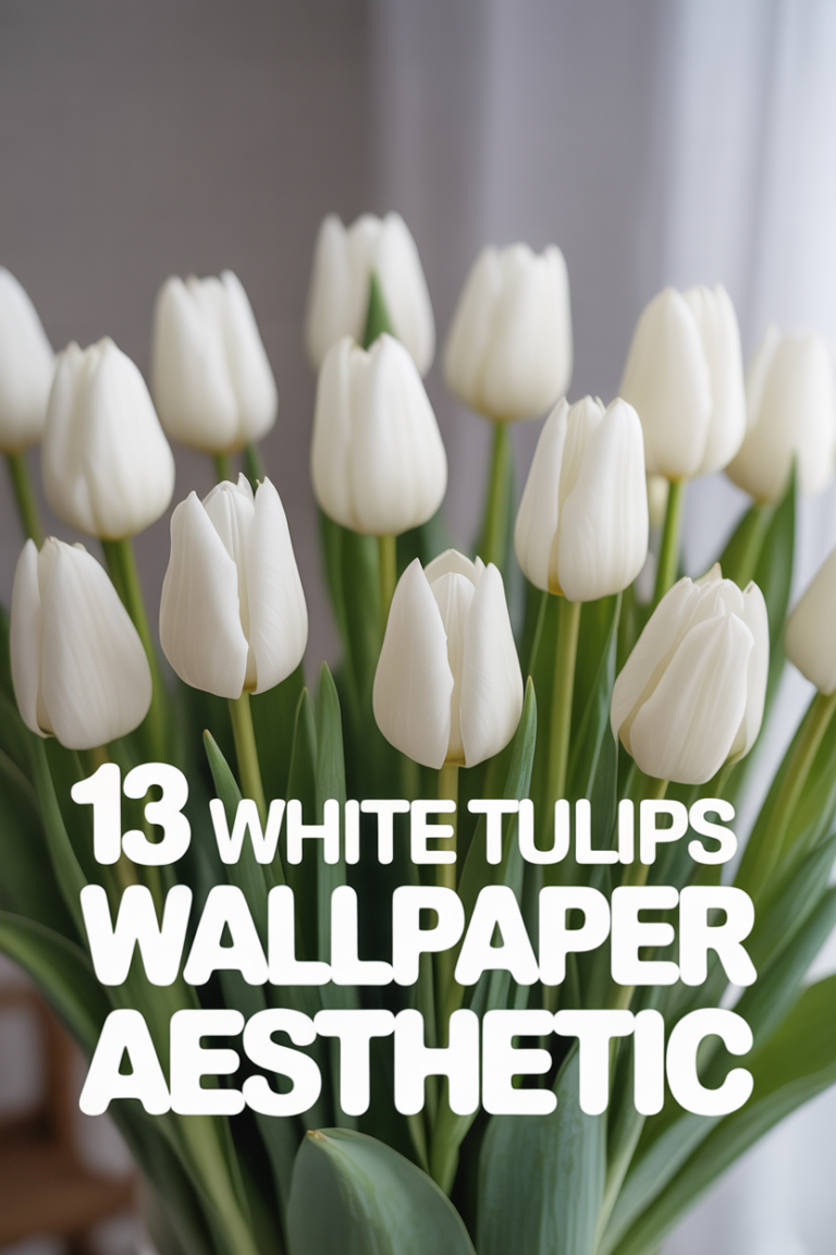 🌷 13 White Tulips Wallpaper Aesthetic